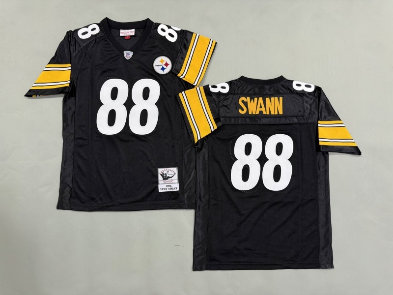 Men 2025 Pittsburgh Steelers #88 Swann black Throwback Limited NFL Jersey style 003->pittsburgh steelers->NFL Jersey